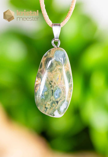 Rhyolite Pendant with silver loop - no. 4