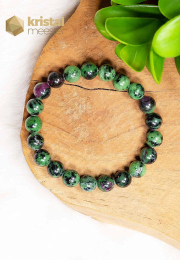 Ruby in Zoisite Ball Bracelet - 10 mm