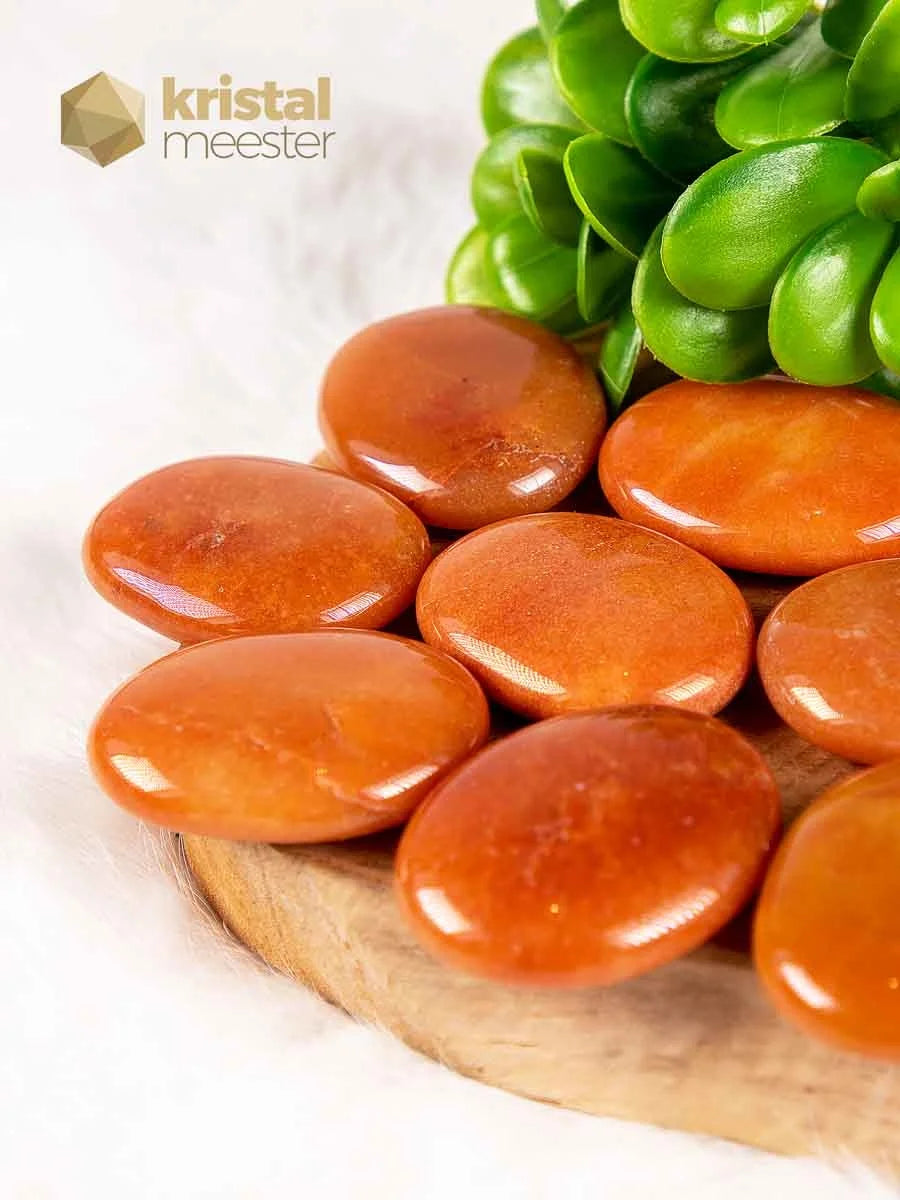 Rode Aventurijn zakstenen - maat M