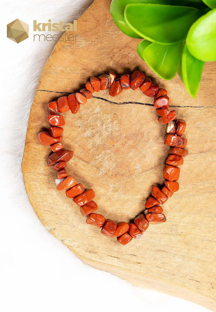 Red Jasper Chip Bracelet