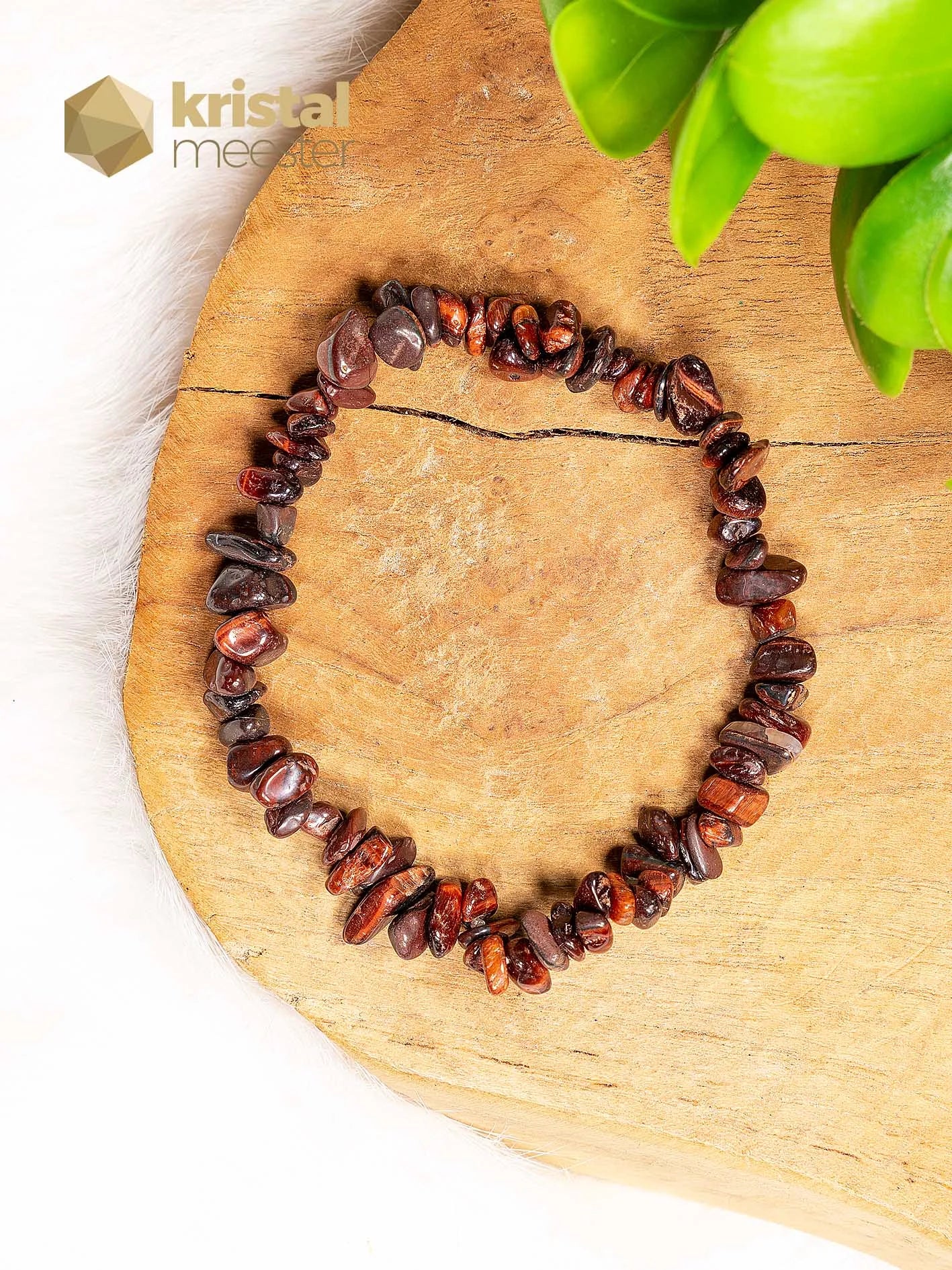 Rode Tijgeroog Splitarmband