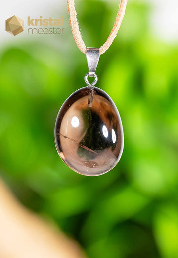 Smokey Quartz Pendant with silver loop - no. 1
