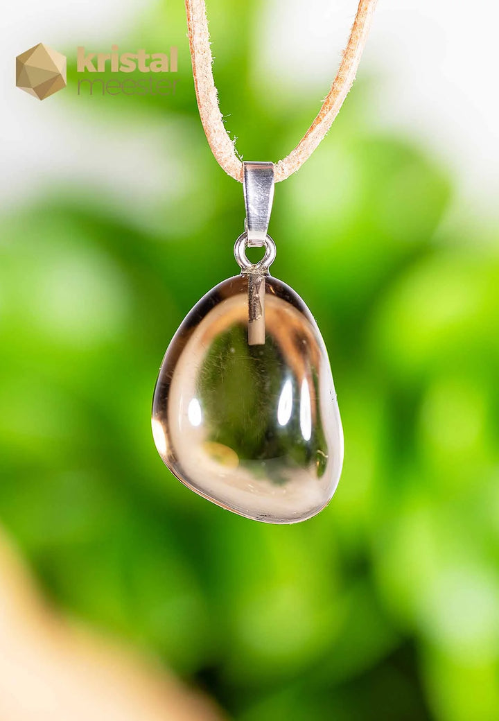 Smokey Quartz Pendant with silver loop - no. 3