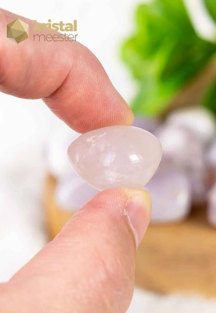 Chalcedony Pink Tumbled Stone - size S