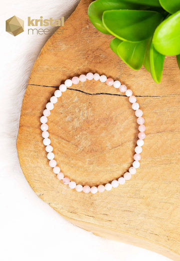 Roze Andes Opaal facet geslepen armband - 3-4 mm