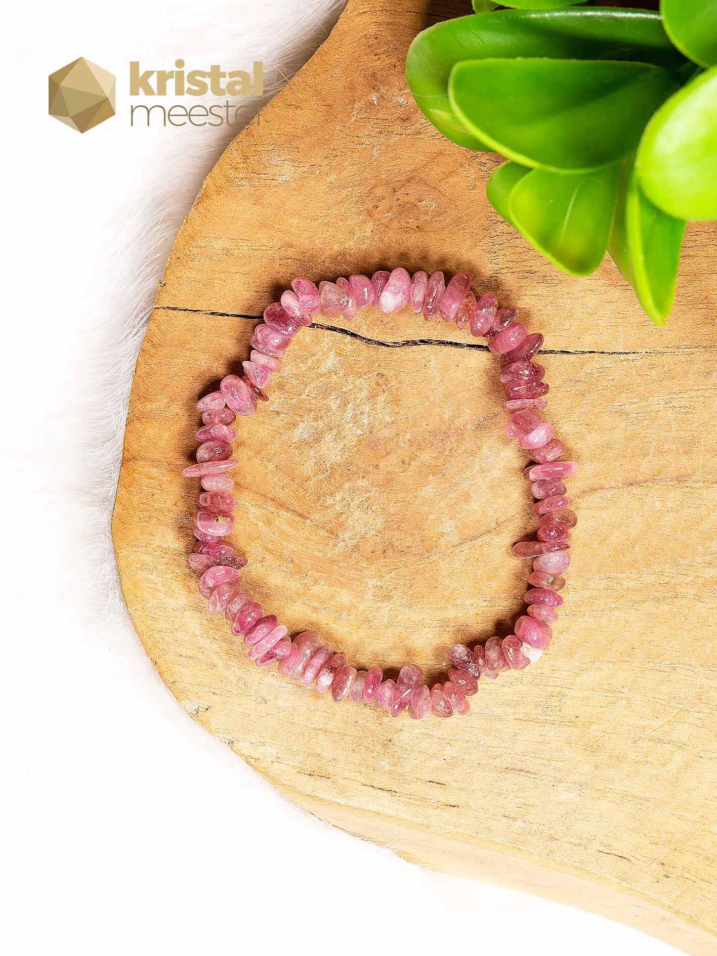 Pink Tourmaline EX Chip Bracelet