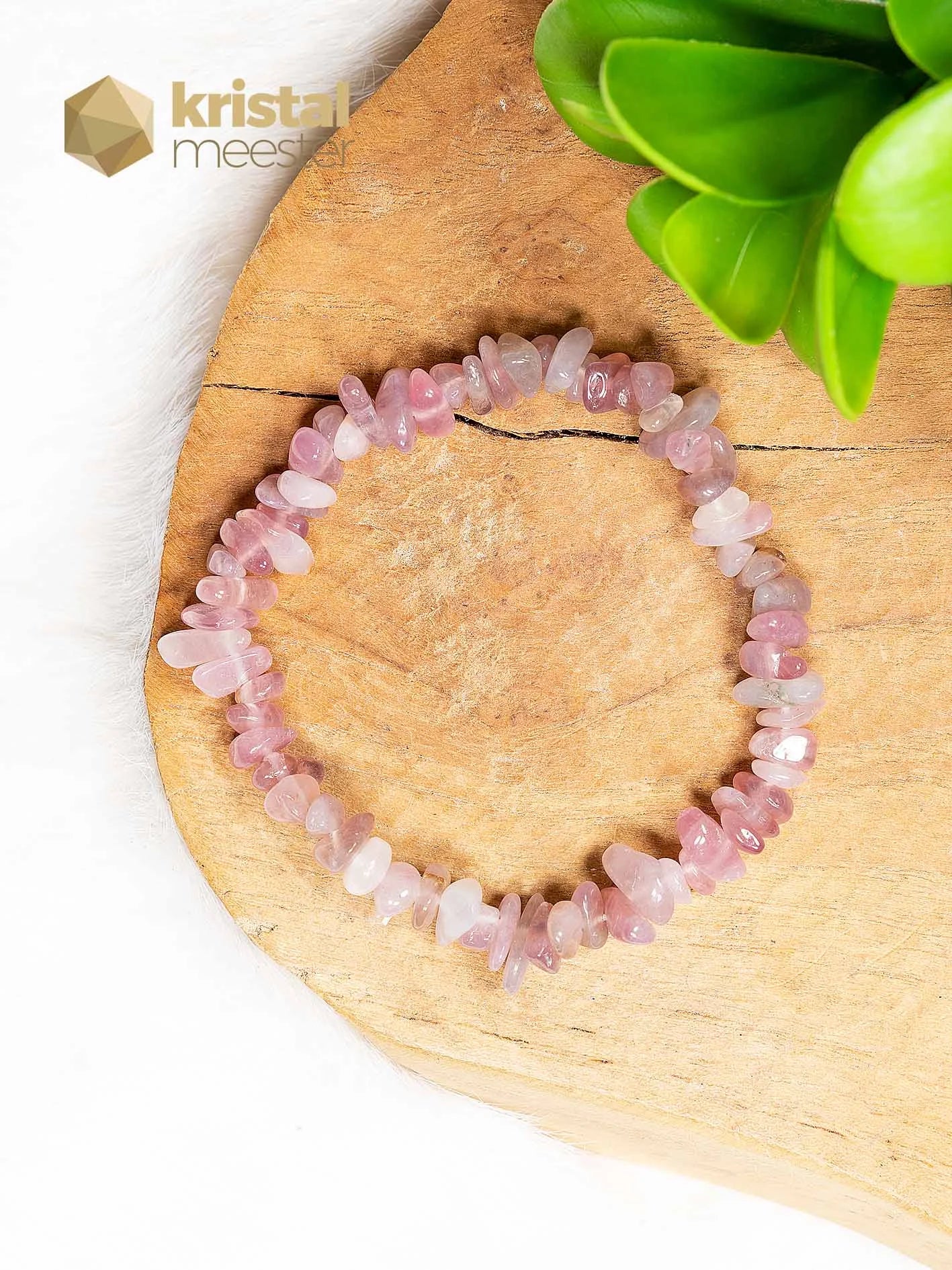 Rozenkwarts EX Splitarmband