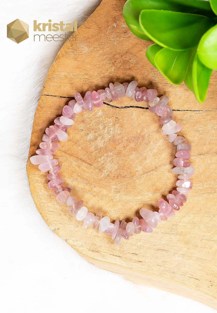 Rose Quartz EX Chip bracelet