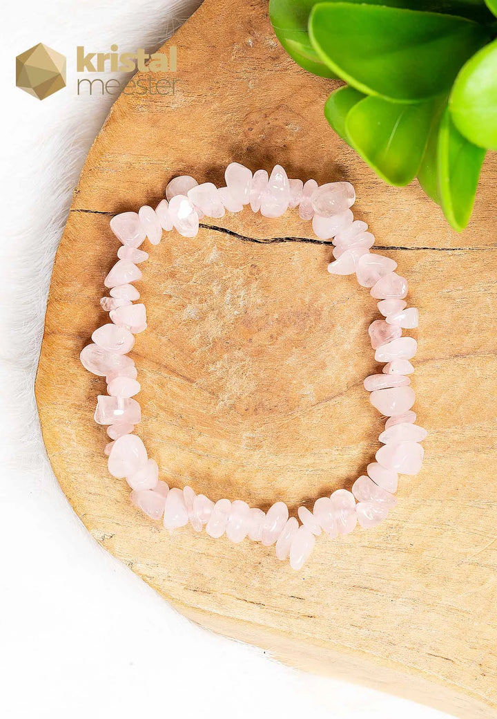 Rose Quartz Chip bracelet