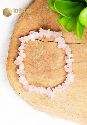 Rose Quartz Chip bracelet