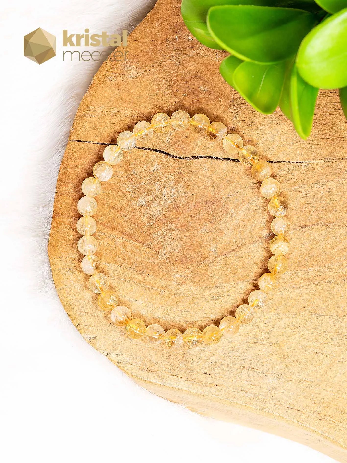 Rutielkwarts EX Kogelarmband - 6 mm