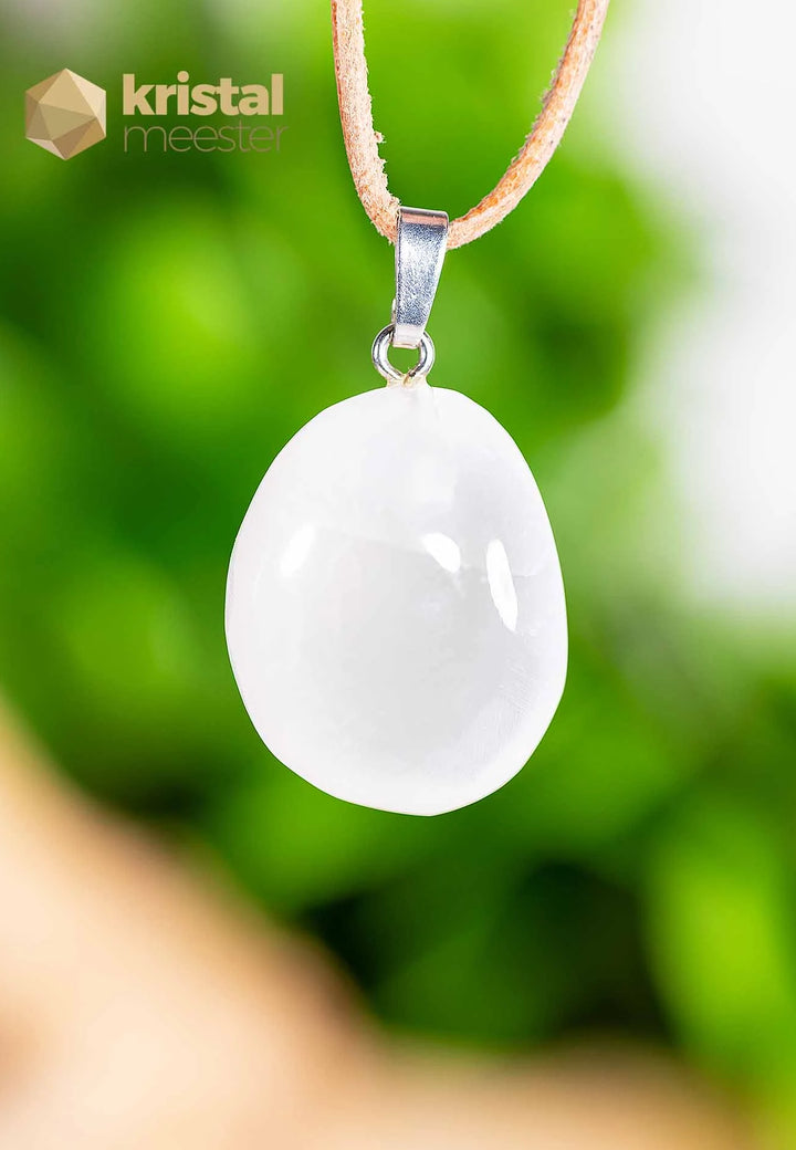 Seleniet hanger met zilver oog - nr. 1