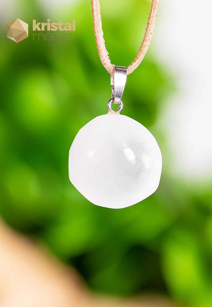 Seleniet hanger met zilver oog - nr. 3