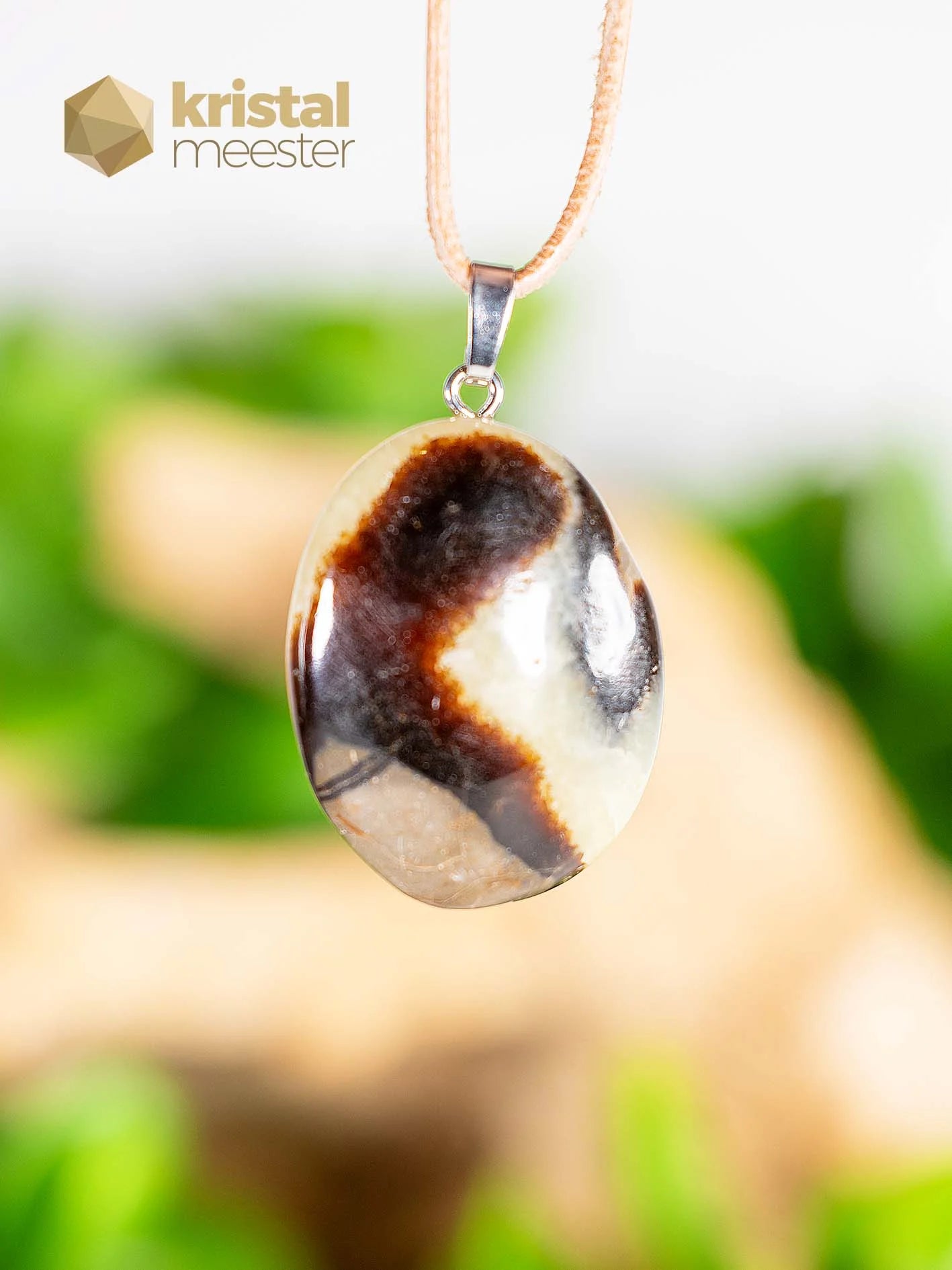 Septarie Hanger met zilver oog - nr. 4