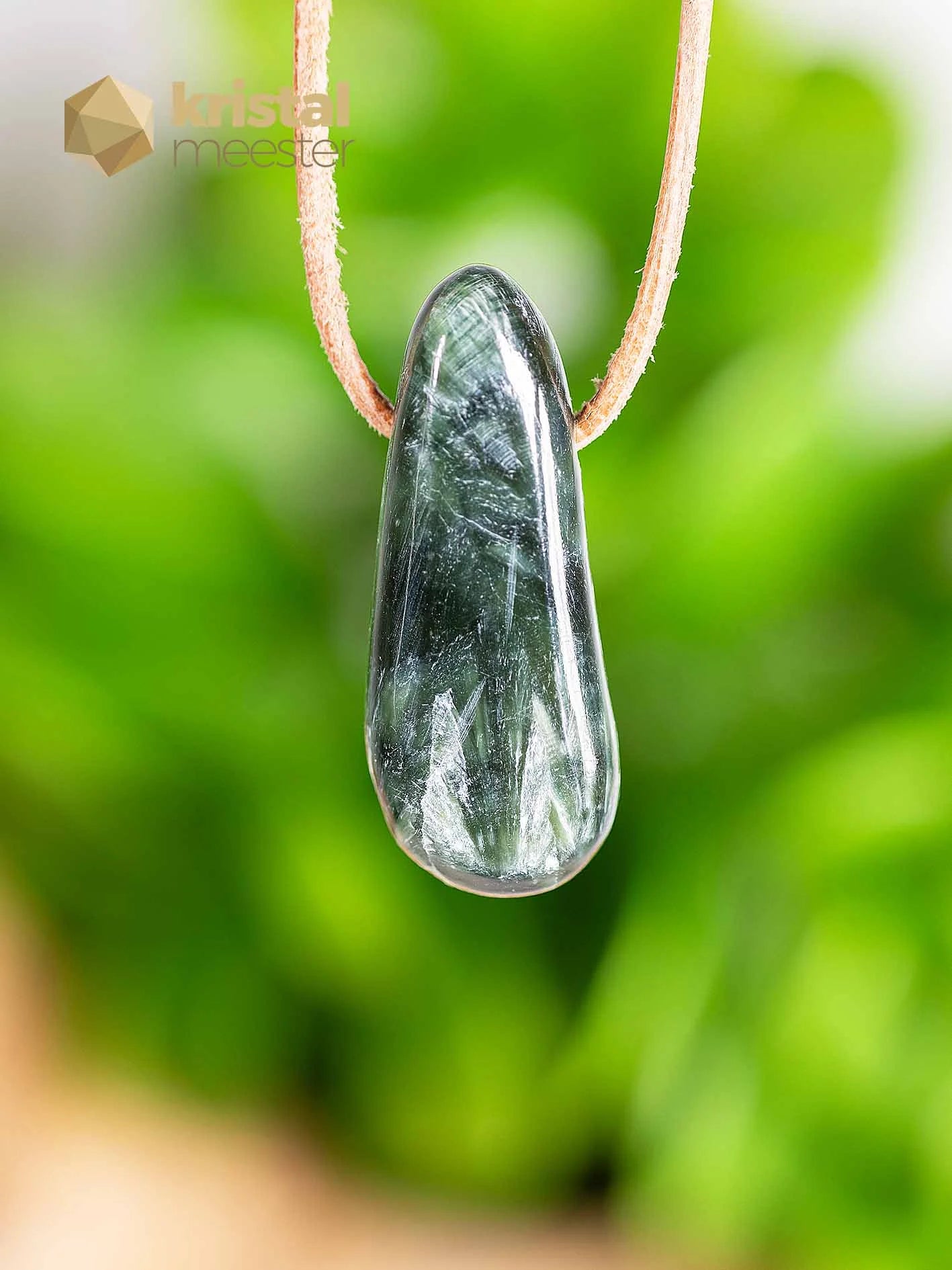 Seraphinite pendant drilled - no. 5