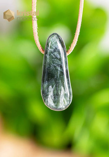 Seraphinite pendant drilled - no. 5