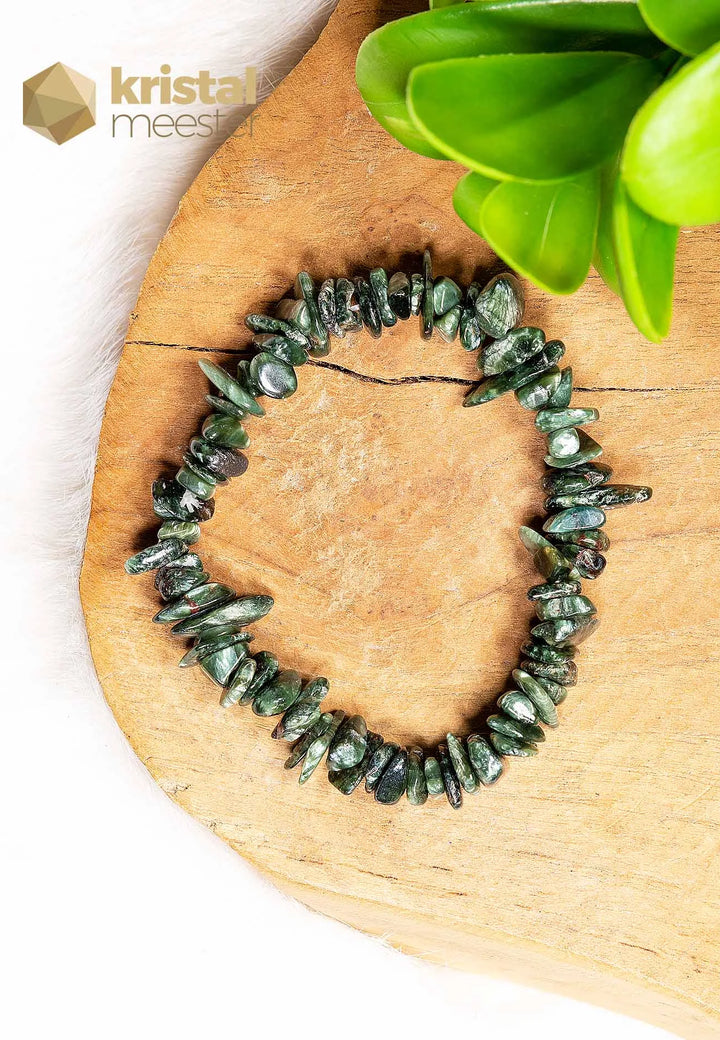Seraphinite Chip Bracelet