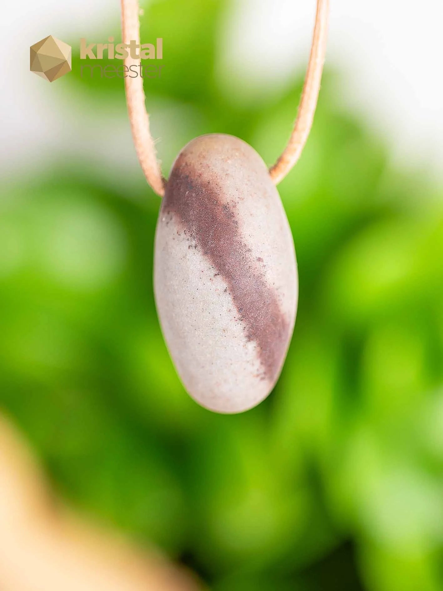 Shiva Lingam hanger, doorboord - nr. 4