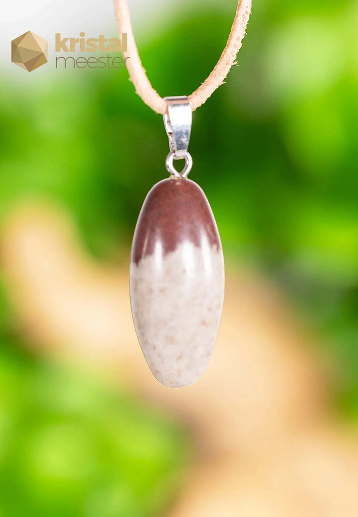 Shiva Lingam hanger met zilver oog - nr. 3