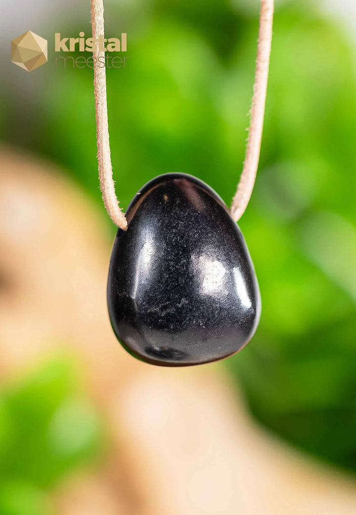 Shungite EX pendant drilled - no. 1