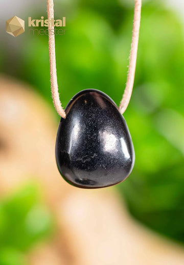 Shungite EX pendant drilled - no. 1