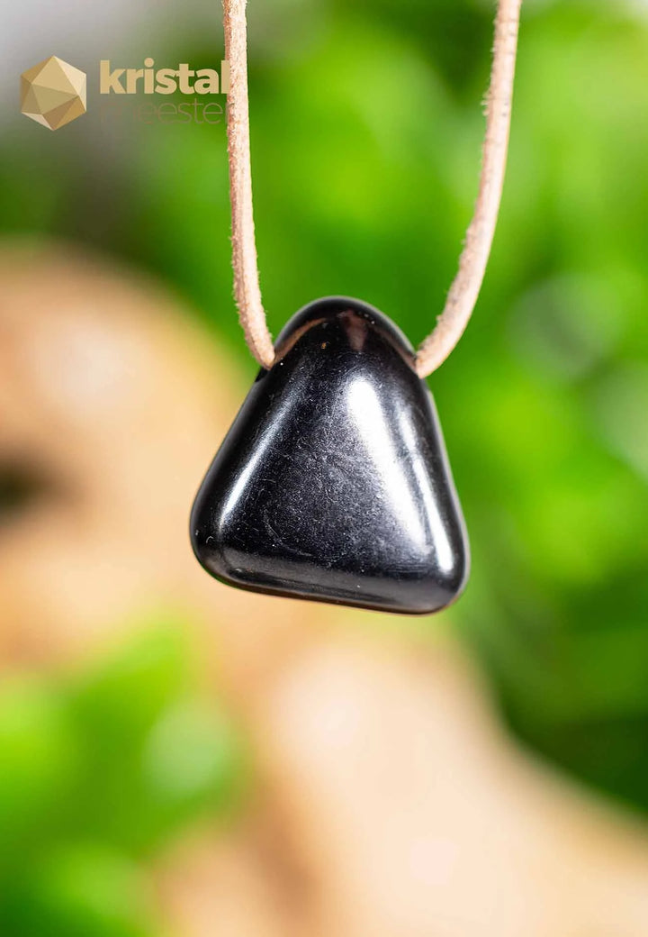 Shungite EX pendant drilled - no. 2