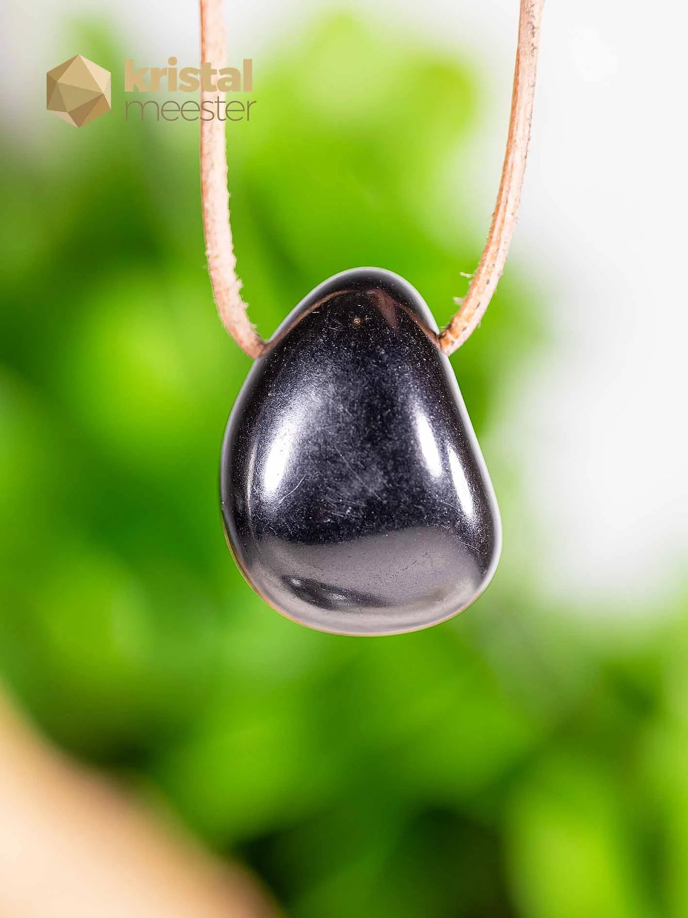 Shungite EX pendant drilled - no. 5
