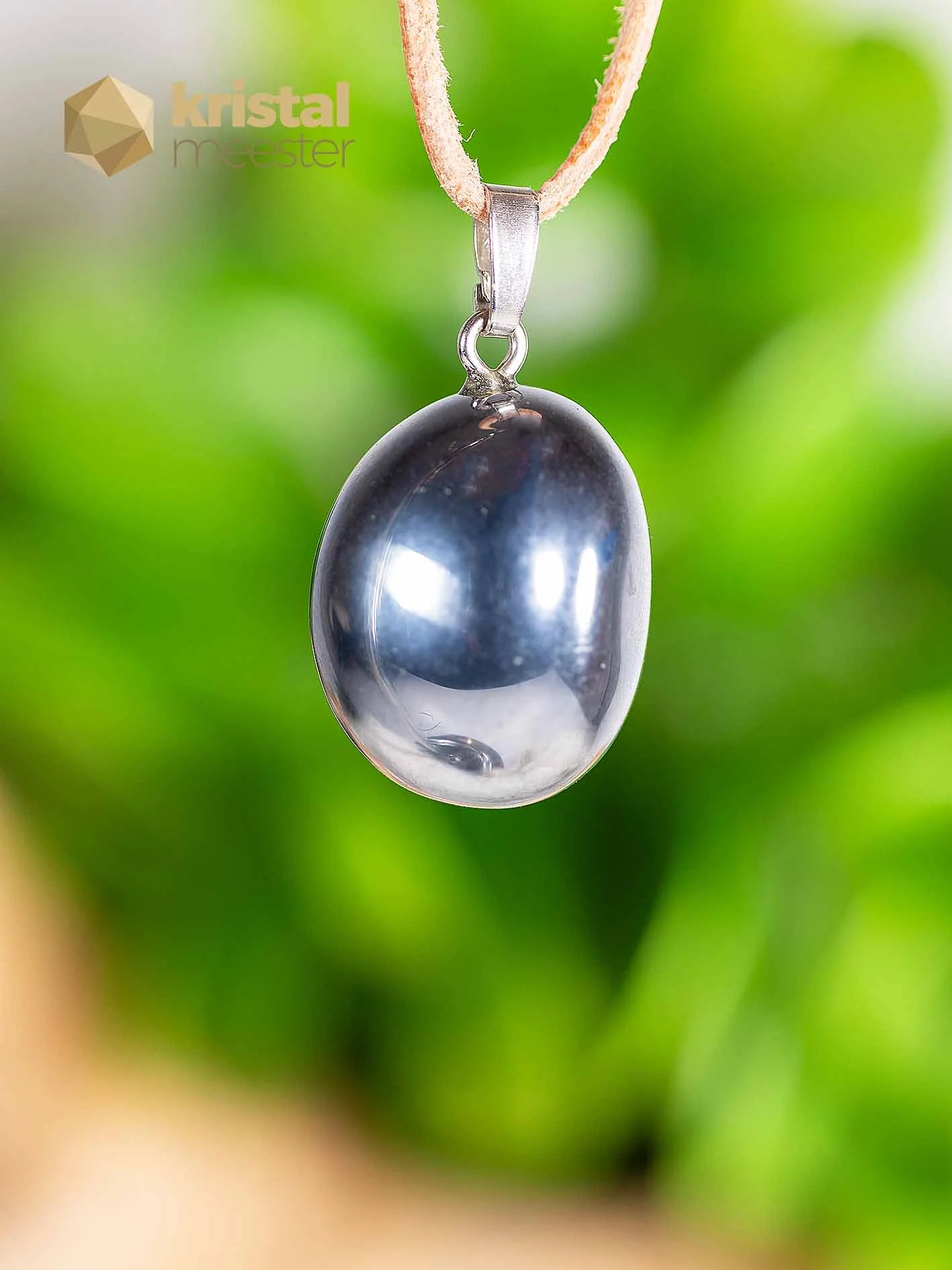 Silicium hanger met zilver oog - nr. 1
