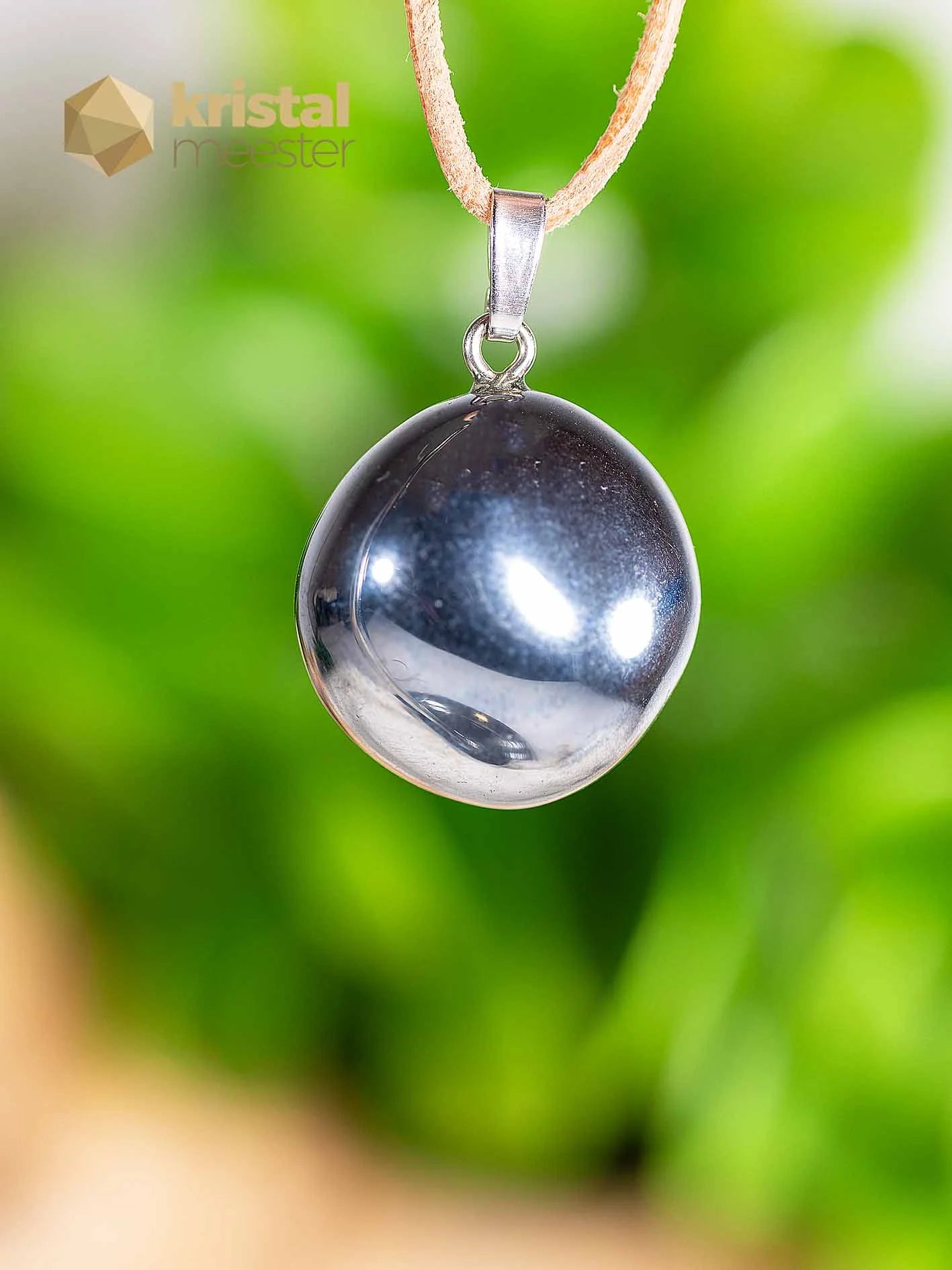 Silicium hanger met zilver oog - nr. 5