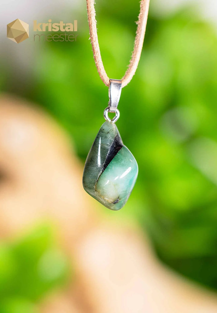 Emerald Pendant with silver loop -no. 3