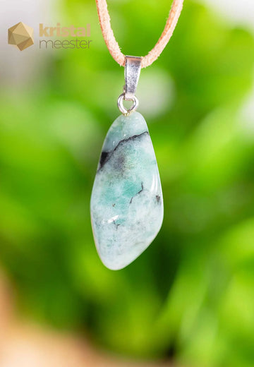 Emerald Pendant with silver loop -no. 5