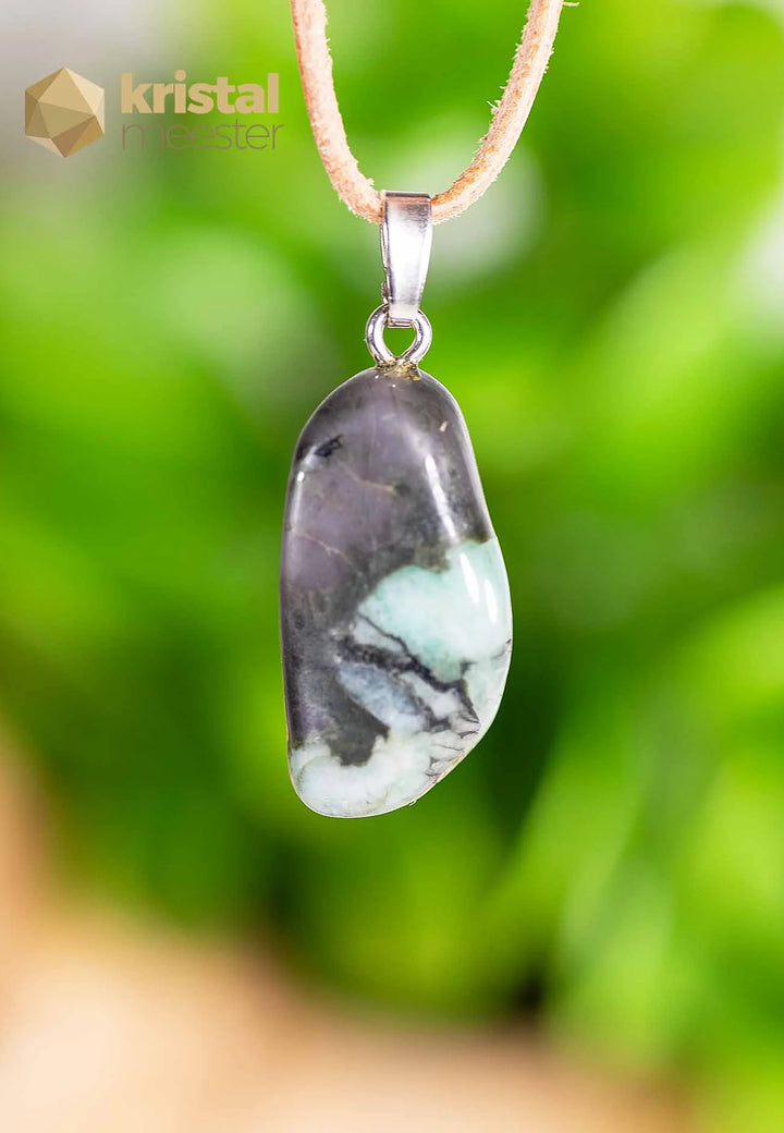 Emerald Pendant with silver loop -no. 6