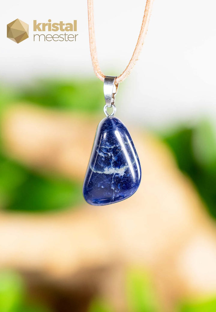 Sodalite EX Pendant with silver loop - no. 2