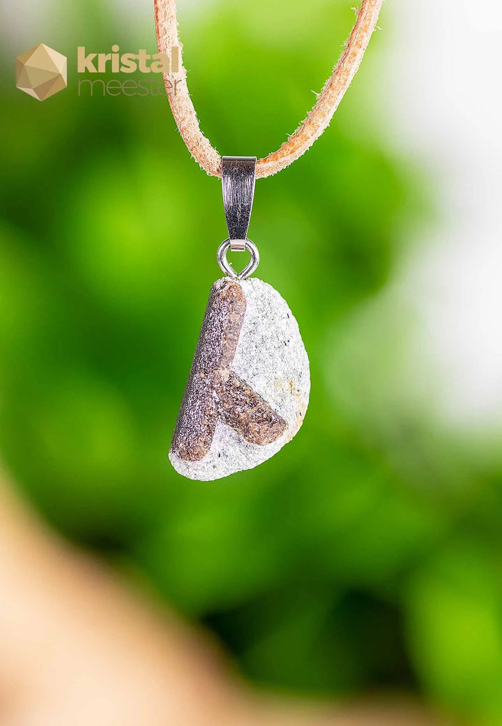 Staurolite EX Pendant with silver loop - no. 3