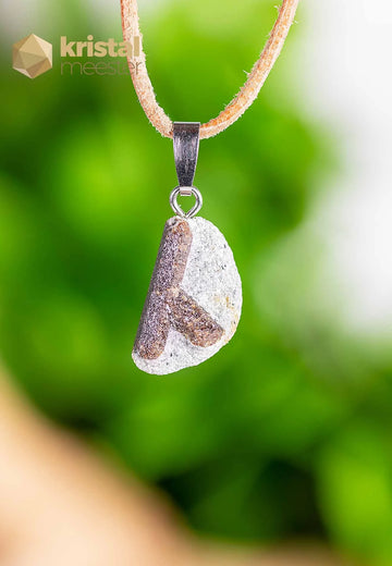 Staurolite EX Pendant with silver loop - no. 3
