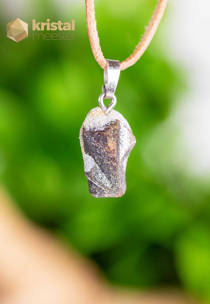 Staurolite EX Pendant with silver loop - no. 4