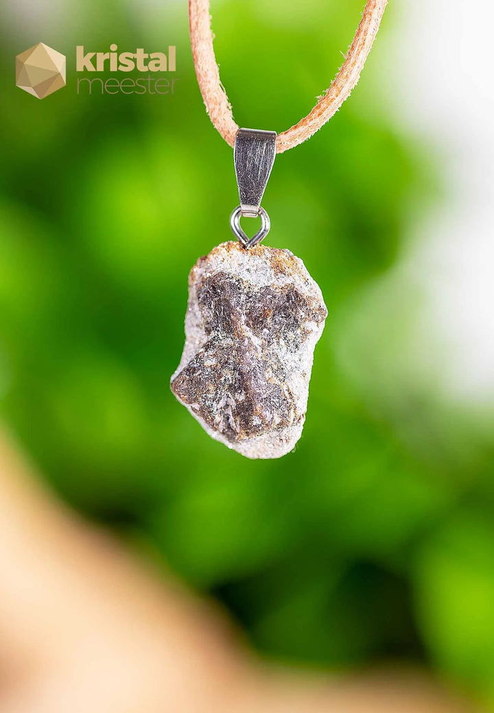 Staurolite EX Pendant with silver loop - no. 5