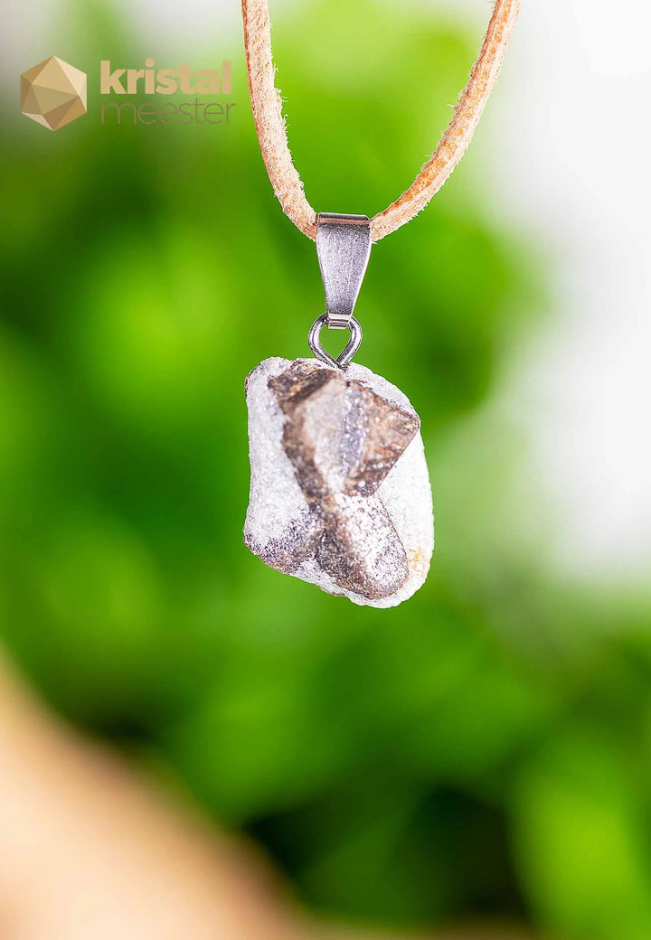 Staurolite EX Pendant with silver loop - no. 6