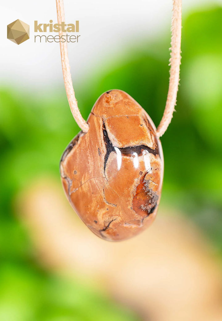 Ster Agaat hanger, doorboord - nr. 1