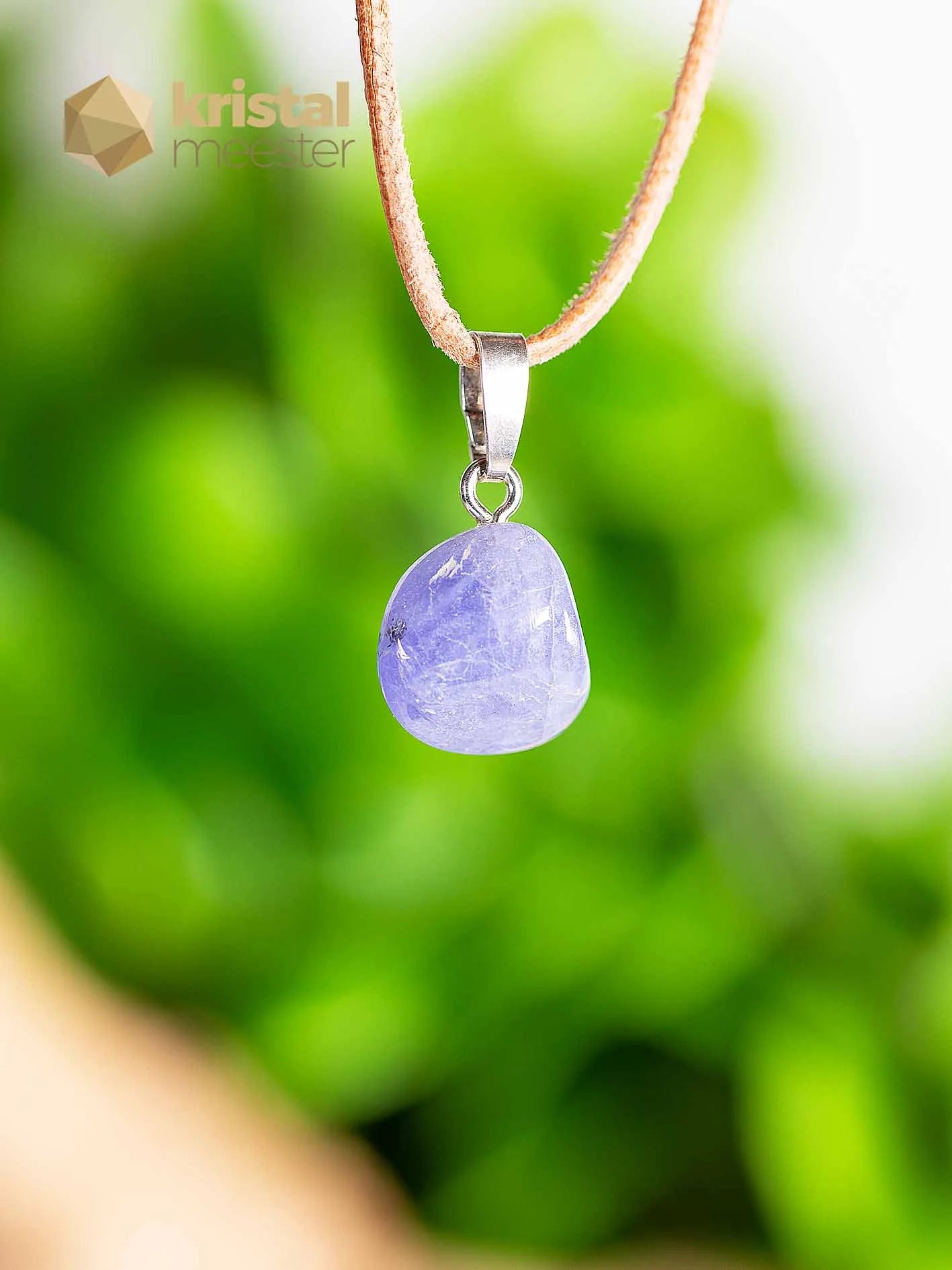Tanzanite pendant with silver loop - no. 5