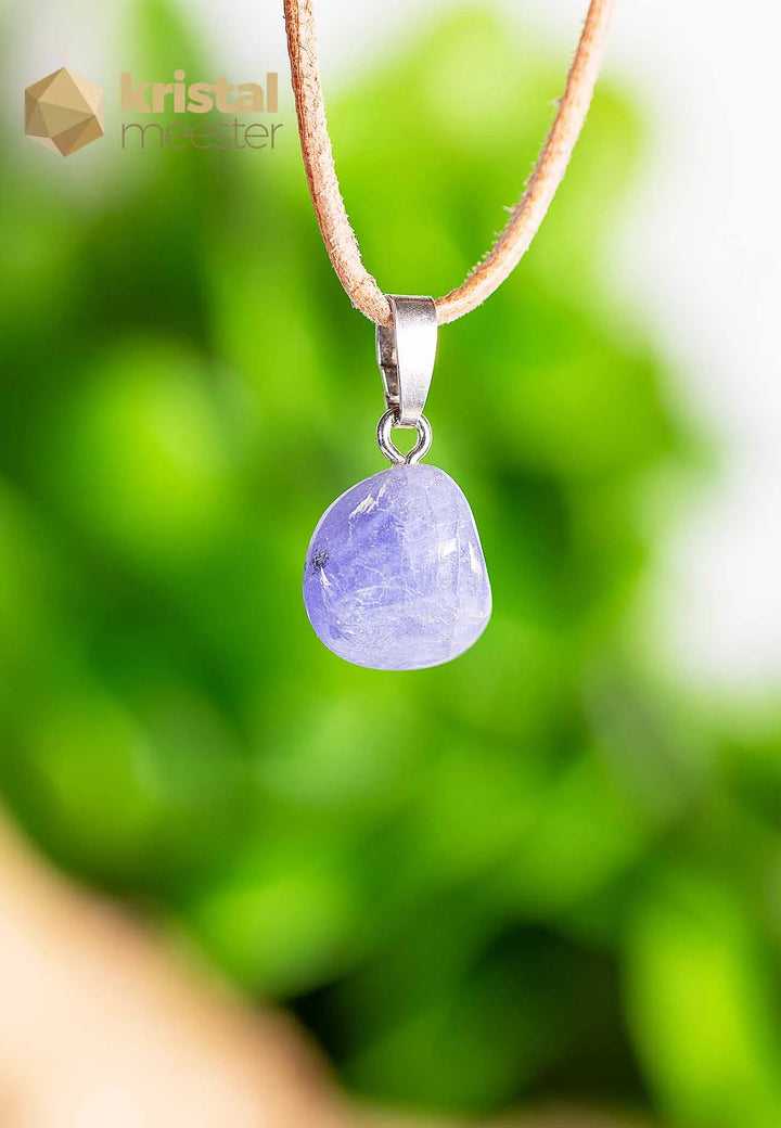 Tanzanite pendant with silver loop - no. 5