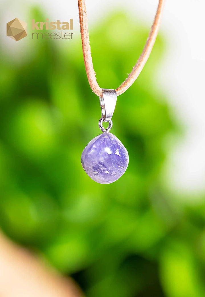 Tanzanite pendant with silver loop - no. 6
