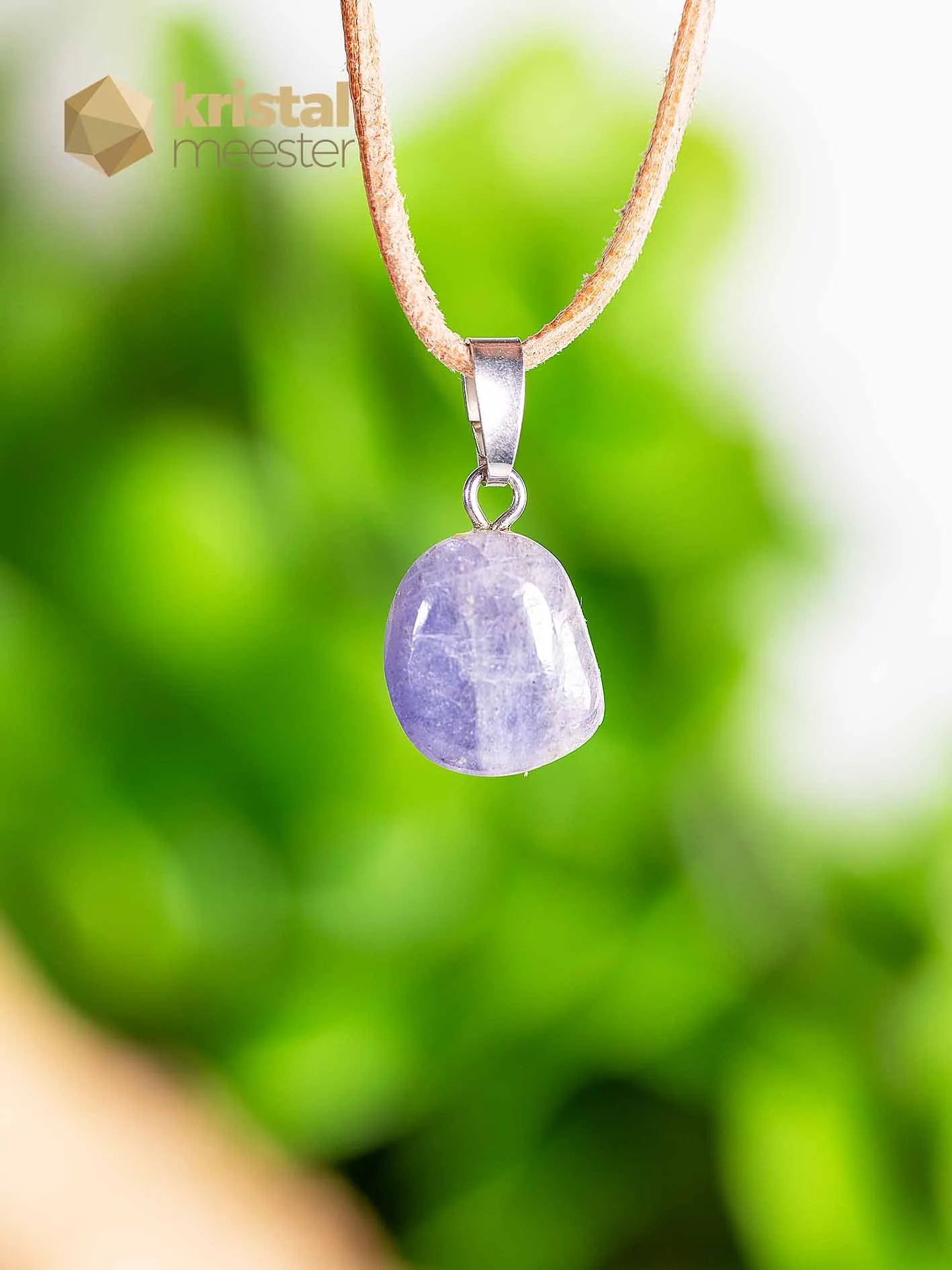 Tanzanite pendant with silver loop - no. 7