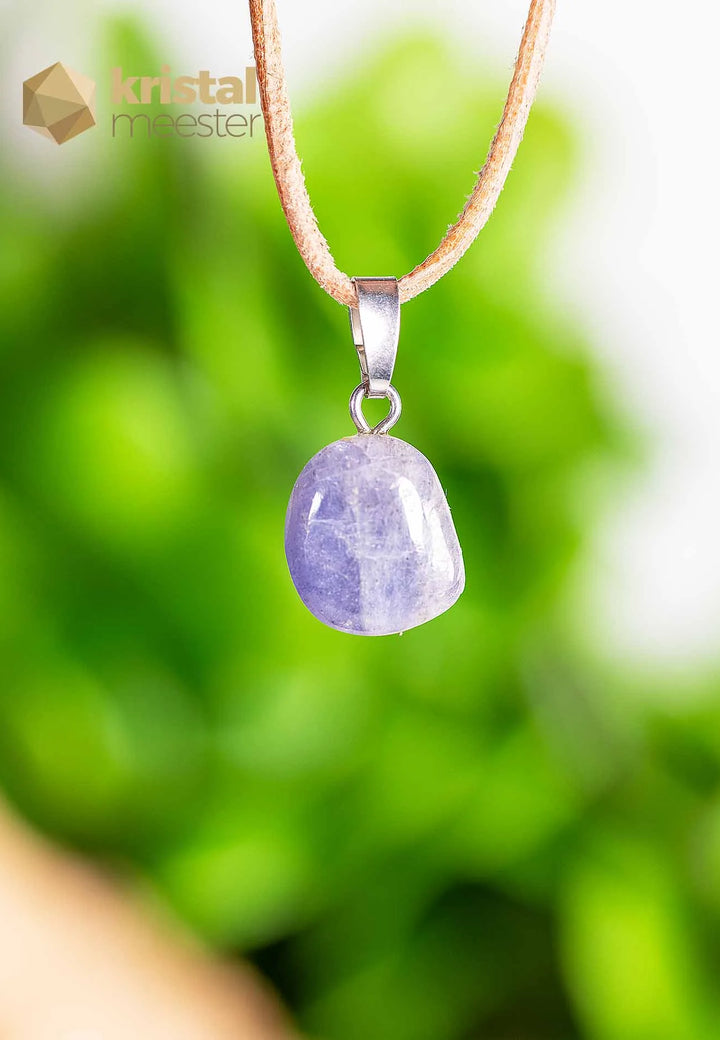 Tanzanite pendant with silver loop - no. 7