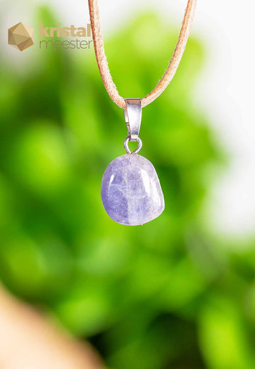 Tanzanite pendant with silver loop - no. 7