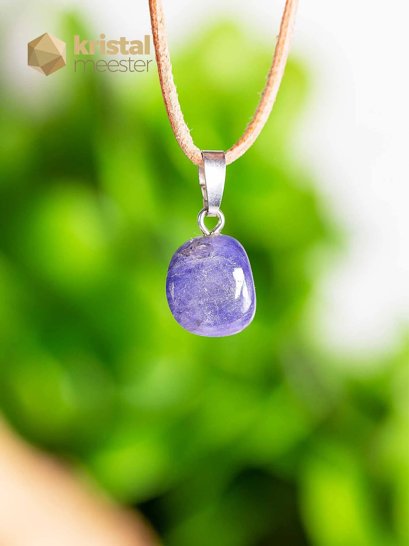 Tanzanite pendant with silver loop - no. 8