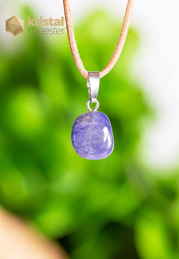 Tanzanite pendant with silver loop - no. 8