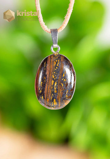Tiger Iron EX Pendant with silver loop - no. 4