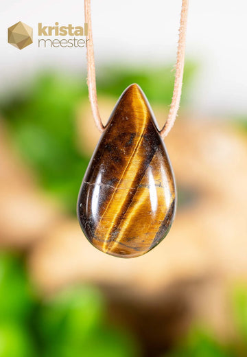 Tiger Eye Drop Shaped Pendant - no. 1