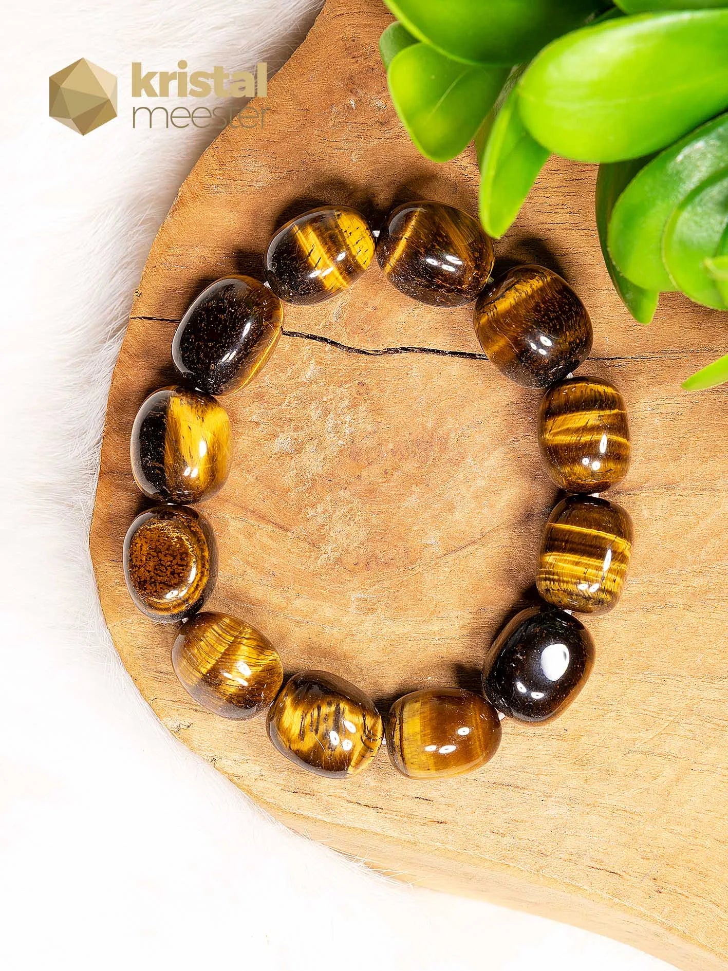 Tijgeroog Nugget Armband